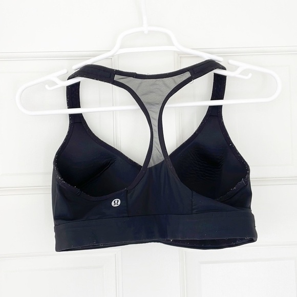 LULULEMON Speed Up sports bra size 6 black mesh detail - Picture 2 of 5